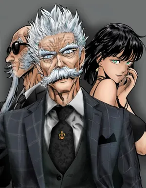 Caption: Stunning Silverfang Wolf Wallpaper Wallpaper