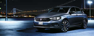 Caption: Stylish Fiat Tipo On The Road Wallpaper