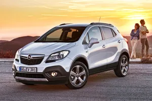 Caption: Stylish Opel Mokka On The Road Wallpaper