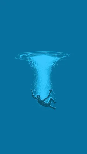 Caption: Surreal Journey To The Ocean Depths Wallpaper