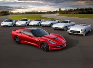 Caption: The Breathtaking Chevrolet Corvette C7 Wallpaper