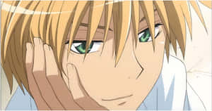 Caption: The Captivating Gaze Of Takumi Usui. Wallpaper