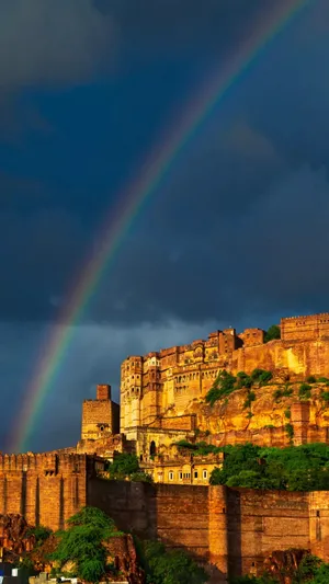 Caption: The City Skyline At Sunset Wallpaper