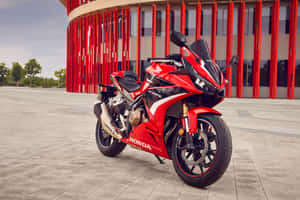 Caption: The Dashing Honda Motorcycle In Its Full Glory. Wallpaper