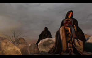 Caption: The Emerald Herald Welcomes You In The World Of Dark Souls Wallpaper