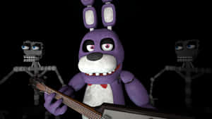 Caption: The Enigmatic Bonnie The Bunny In Action Wallpaper