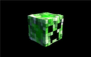 Caption: The Enigmatic Creeper Face Wallpaper