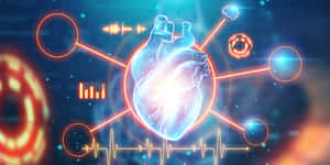 Caption: The Essence Of Life - A Vital Heart In Motion Wallpaper