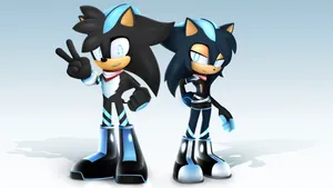 Caption: The Iconic Sonic Characters Gathered In Full Force! Wallpaper