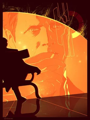 Caption: The Illusive Man In His Command Center Wallpaper