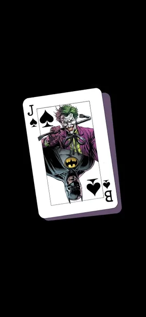 Caption: The Joker Card - Mysterious And Enigmatic Wallpaper