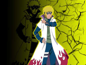 Caption: The Legendary Fourth Hokage, Minato Namikaze Wallpaper