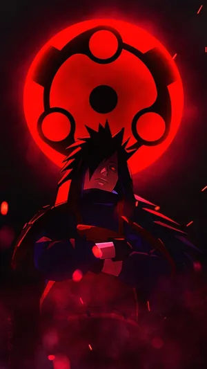 Caption: The Legendary Madara Uchiha In Action Wallpaper