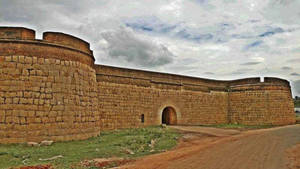 Caption: The Majestic Devanahalli Fort In Bangalore Wallpaper