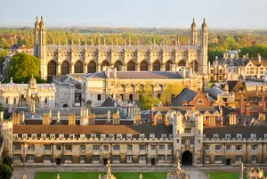 Caption: The Majestic Radcliffe Camera Against A Sky Of Blue In Oxford, United Kingdom Wallpaper