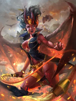 Caption: The Mighty Queen Of Pain Wallpaper