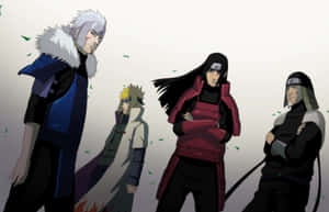 Caption: The Mighty Third Hokage In Action Wallpaper