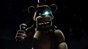 Caption: The Nightmarish Stare Of Freddy Fazbear Wallpaper