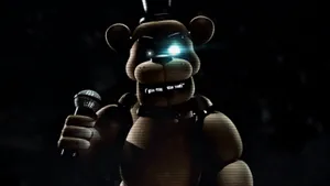 Caption: The Nightmarish Stare Of Freddy Fazbear Wallpaper