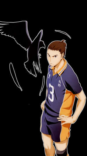 Caption: The Powerful Ace Spiker, Asahi Azumane Wallpaper