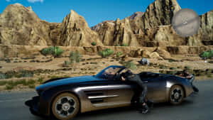 Caption: The Ultimate Fantasy Car In Vibrant Red Wallpaper