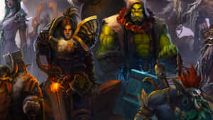 Caption: Thrall - A Champion Of Strength And Honor Wallpaper