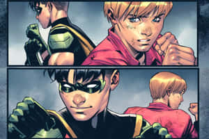 Caption: Tim Drake, The Skilled Detective And Crimefighter Wallpaper