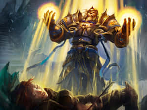 Caption: Tirion Fordring - Champion Of Light Wallpaper