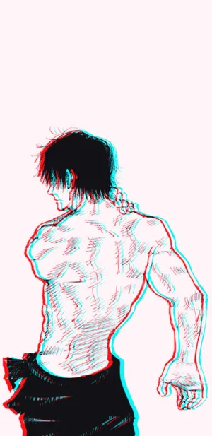 Caption: Toji Fushiguro In Action Wallpaper