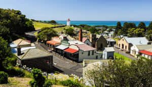 Caption: Tranquil Beach View In Warrnambool Wallpaper