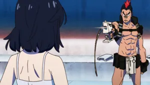 Caption: Tsumugu Kinagase From Kill La Kill - The Man Behind Nudist Beach Wallpaper