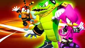 Caption: Vector The Crocodile In Action! Wallpaper