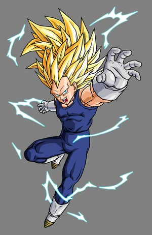 Caption: Vegeta Super Saiyan 3 Unleashed Wallpaper