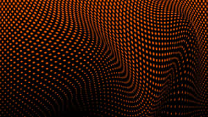 Caption: Vibrant Black And Orange Abstract Wallpaper Wallpaper