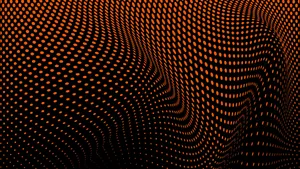 Caption: Vibrant Black And Orange Abstract Wallpaper Wallpaper