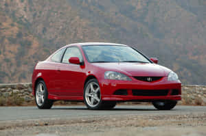 Caption: Vibrant Drive - Acura Rsx Wallpaper