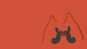 Caption: Vibrant Minimalistic Illustration Of Kricketune Pokemon Wallpaper