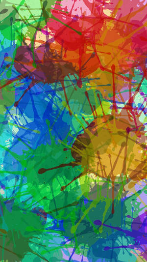 Caption: Vibrant Paint Splatters On Samsung Galaxy S7 Edge Wallpaper