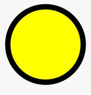 Caption: Vibrant Yellow Circle On A Subtle Gradient Background Wallpaper