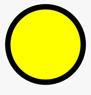 Caption: Vibrant Yellow Circle On A Subtle Gradient Background Wallpaper