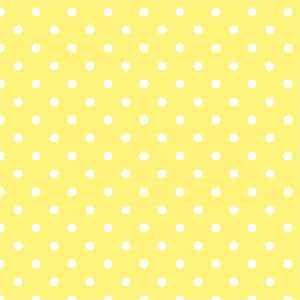 Caption: Vibrant Yellow Polka Dot Background Wallpaper