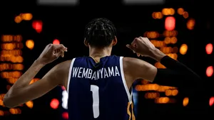 Caption: Victor Wembanyama – Rising Basketball Star Wallpaper