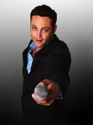 Caption: Vince Vaughn Posing For A Photoshoot Wallpaper