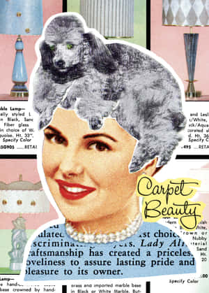 Caption: Vintage Advertisement On Classic Car Wallpaper