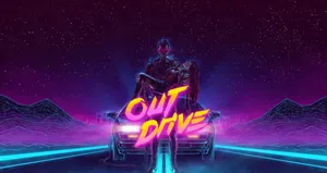 Caption: Vintage Classic Car Outing Wallpaper