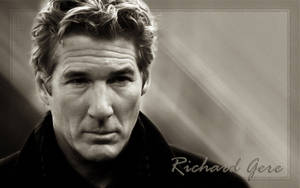 Caption: Vintage Portrait Of Hollywood Legend Richard Gere Wallpaper