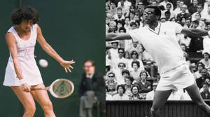 Caption: Virginia Wade, Legendary Female Tennis Player Wallpaper