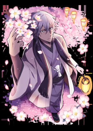 Caption: Yukichi Fukuzawa Portrait Painting Wallpaper