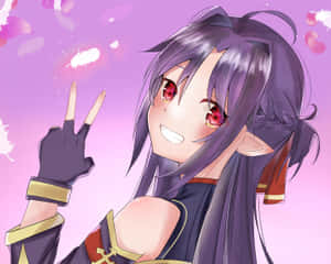 Caption: Yuuki Konno - A Brave Swordswoman In A Digital World Wallpaper