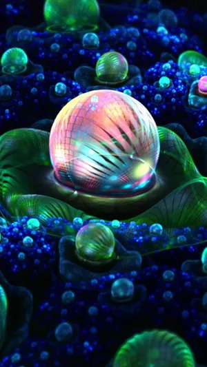 Captivating 3d Galaxy Illustration Wallpaper